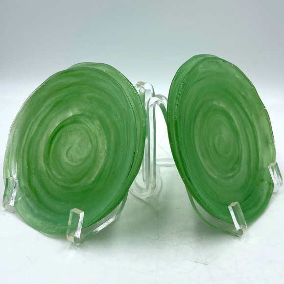 Consolidated Glass: Pattern”CSGCATJA” Catalonian Jade Green 6”Bread Butter Plate - Picture 6 of 15